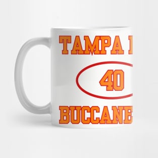 TAMPA BAY BUCCANEERS MIKE ALSTOTT #40 Mug